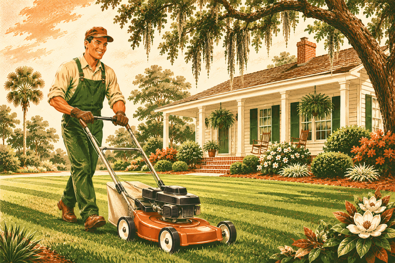 Professional lawn mowing service in Johns Island SC