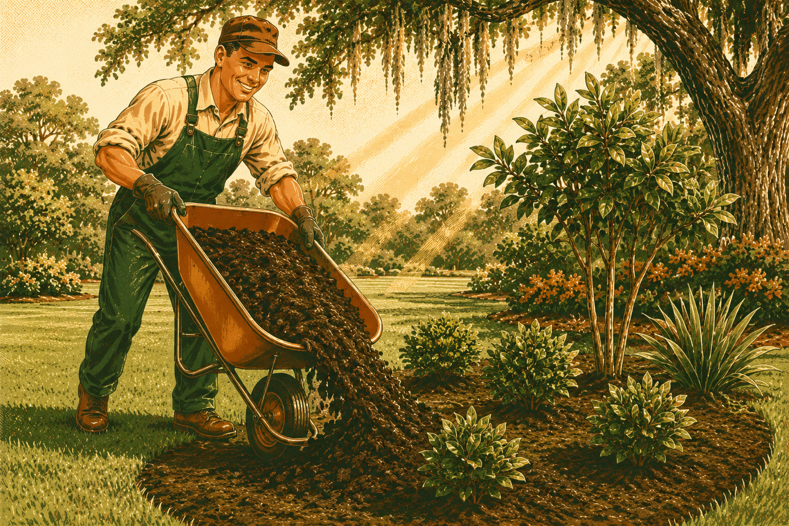 Mulch installation service in Johns Island SC