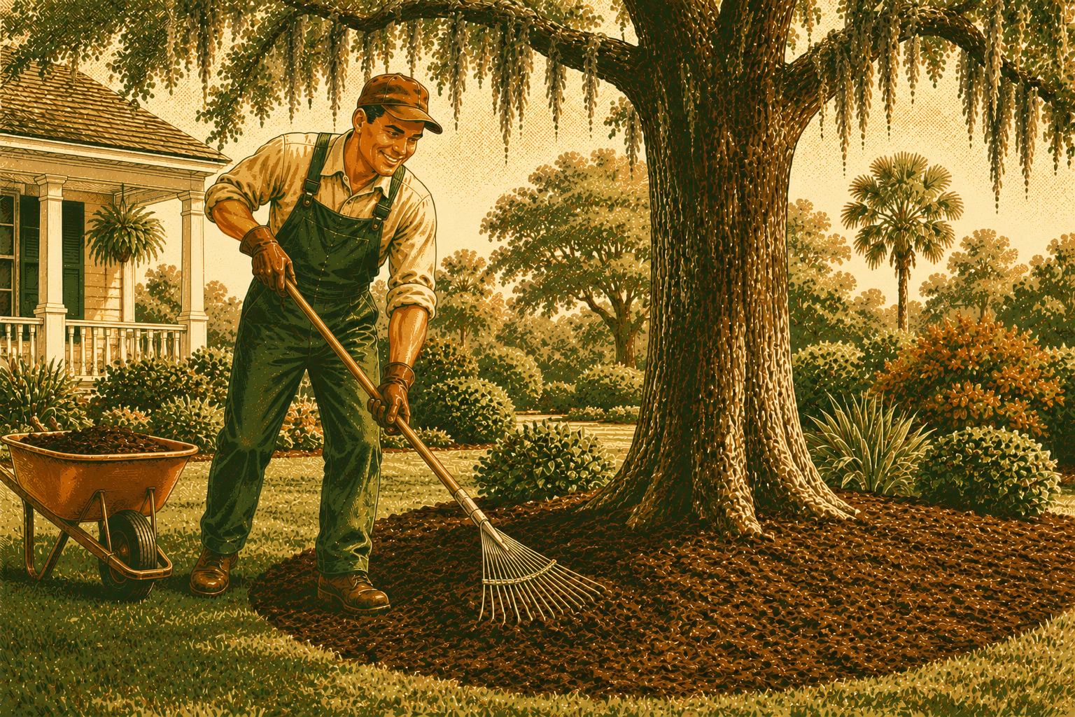 Professional mulching service in Johns Island SC